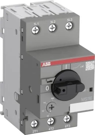 Автоматический выключатель для защиты электродвиг. MS225-4.0 50кА с регулируемой тепл. защитой ABB