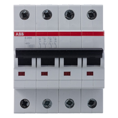 Автоматический выключатель ABB S200 4P 25А (C) 6кА, 2CDS254001R0254_1