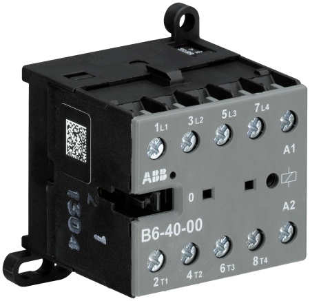 Мини-контактор B6-40-00 9А кат. 24В AC AC-3 400В винтов. зажим ABB