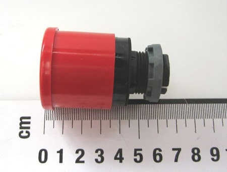 Кнопка красная MPMT3-10R ГРИБОК с усиленной фиксацией 40мм отпускание поворотом ABB